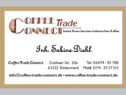 Die Visitenkarte Coffee Trade Connect.